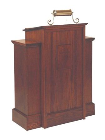 Pulpit 165 One Shelf 35 W X